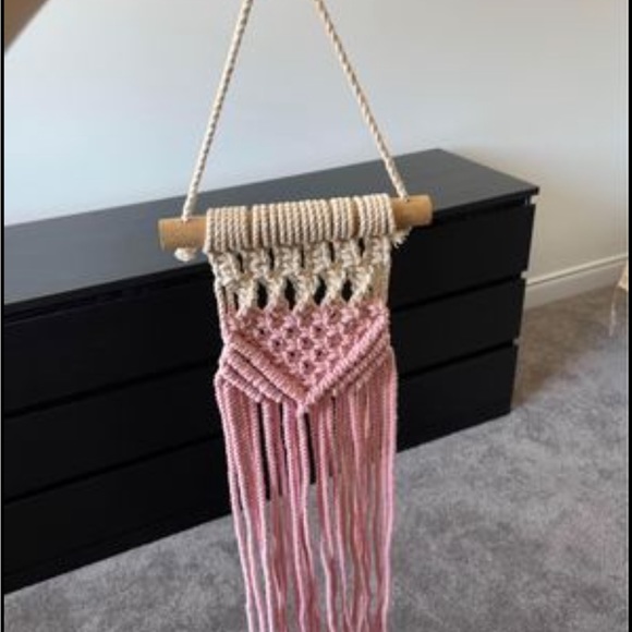 Pink Macrame Walk Decor - Picture 2 of 2
